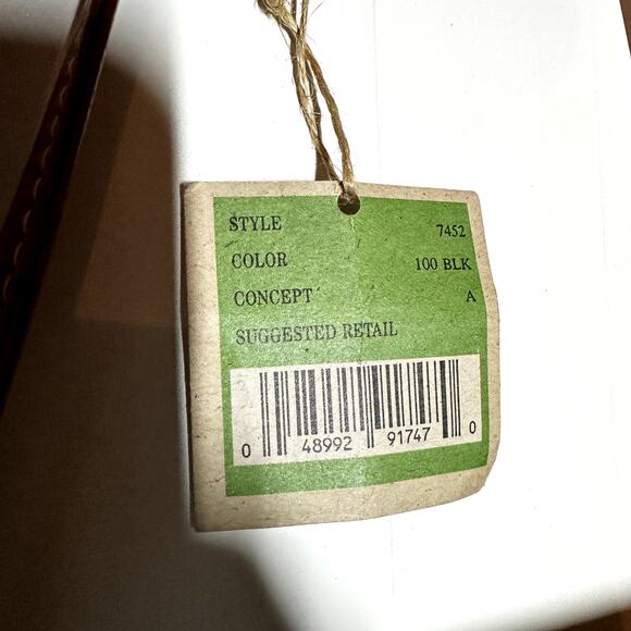 VTG Esprit Accessories Cross Body Bag Magnetic Snap Leather Black Brown - Picture 10 of 10